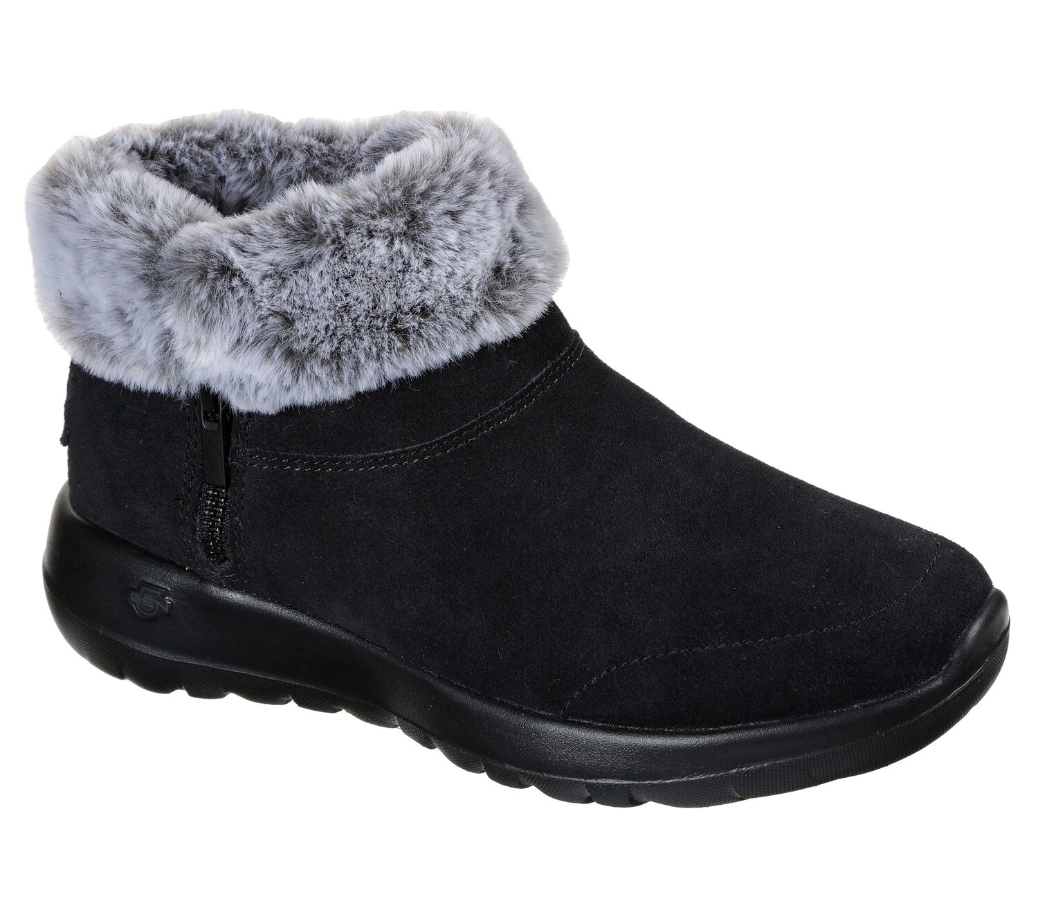 Women's Wide Fit Skechers 144003 Luxury Go Joy Bundle Up Go Walk Boots