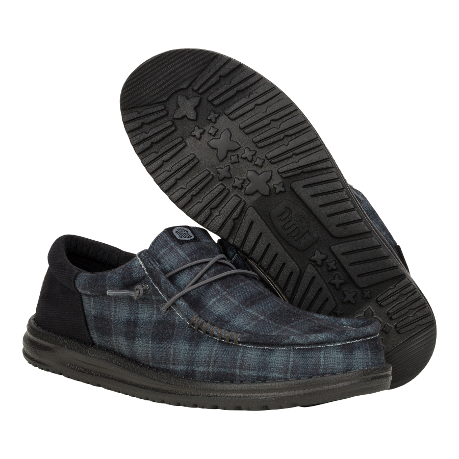 Wally Funk Waffle - Black Plaid