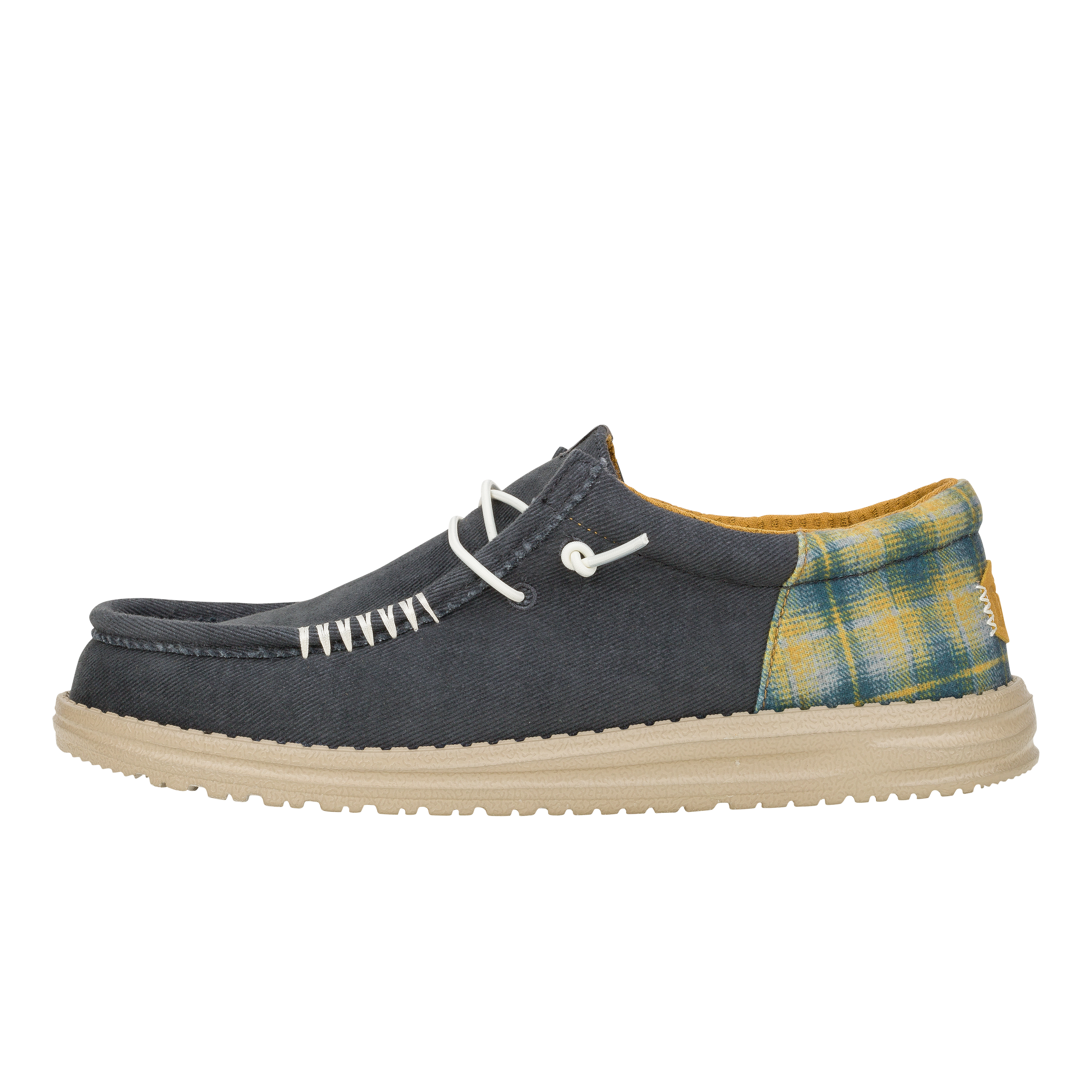 Wally Funk Waffle - Navy Plaid